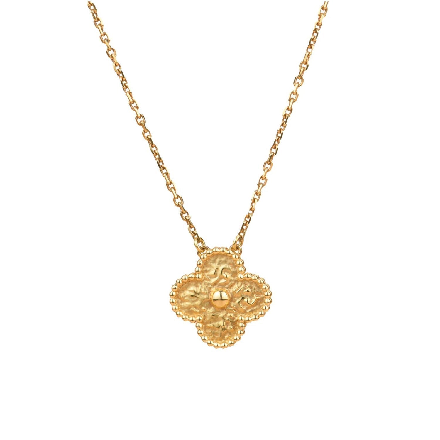 [Topon]CLOVER 15MM  BRONZING NECKLACE