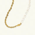 [Topon]Dualia Gold Pearl Necklace