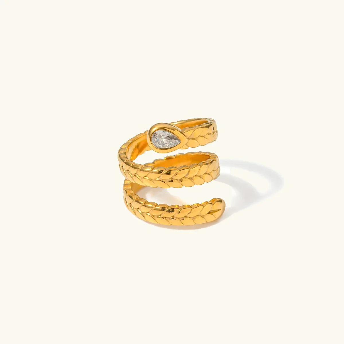 [Topon]Davina Gold Serpent Ring