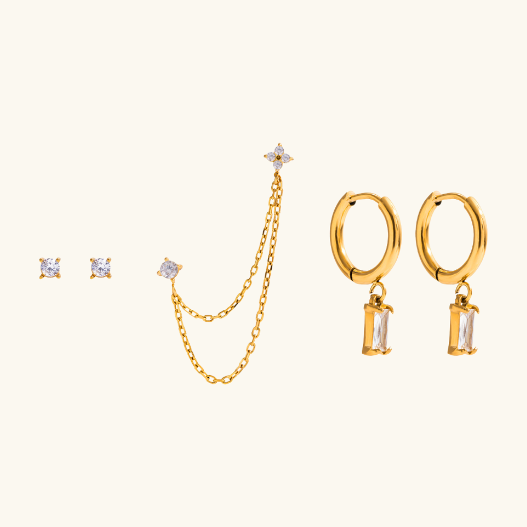 [Topon]Dina Essential Diamond Earrings Bundle