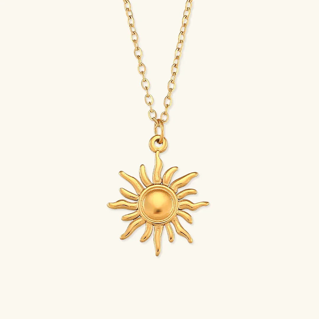[Topon]Eliora Gold Sun Necklace