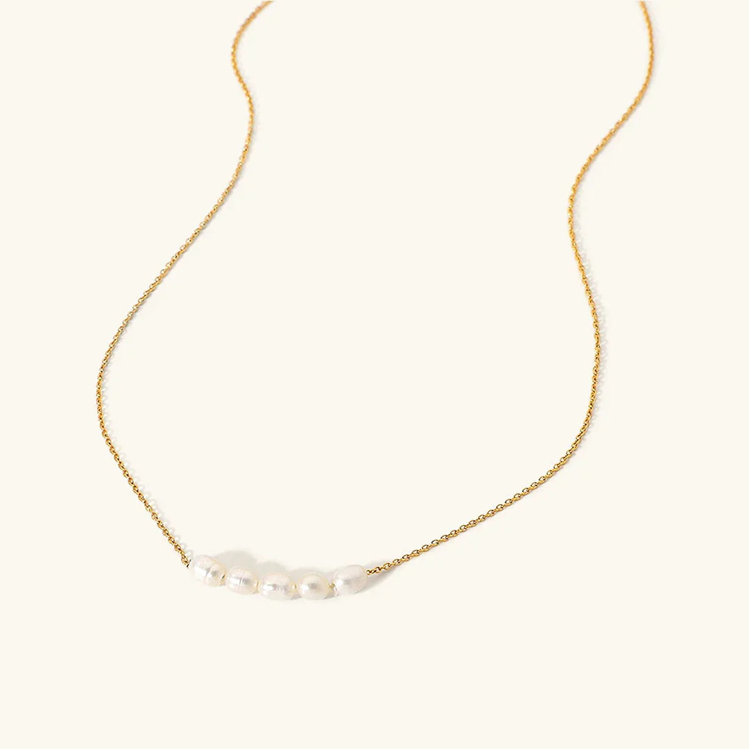 [Topon]Elle Gold Pearl Necklace