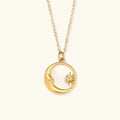[Topon]Evangeline Lunar Gold Necklace