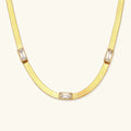 [Topon]Eve Herringbone Gold Necklace