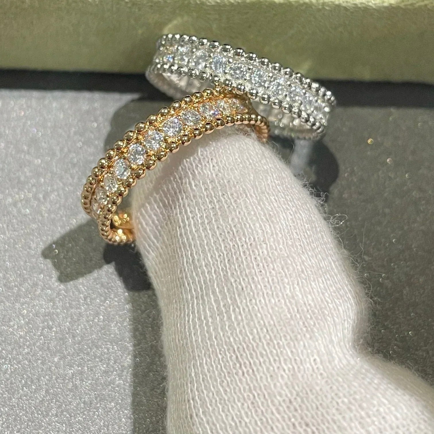 [BIJOUX]PERLEE DIAMOND ROSE GOLD RING