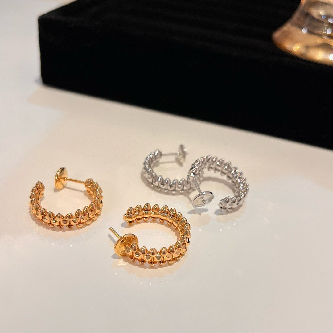 [BIJOUX]CLASH SMALL HOOP EARRINGS