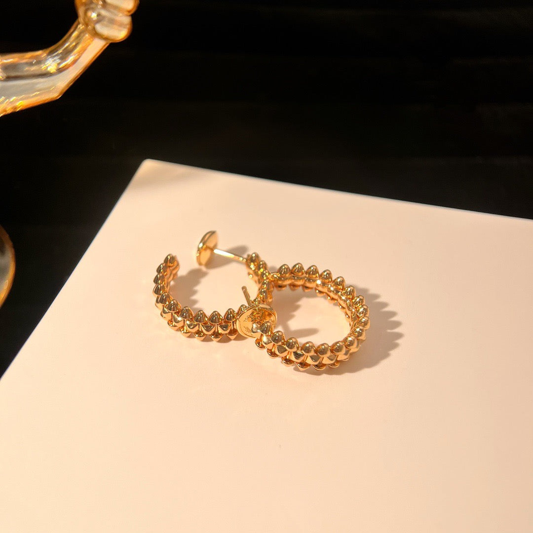 [BIJOUX]CLASH SMALL HOOP EARRINGS
