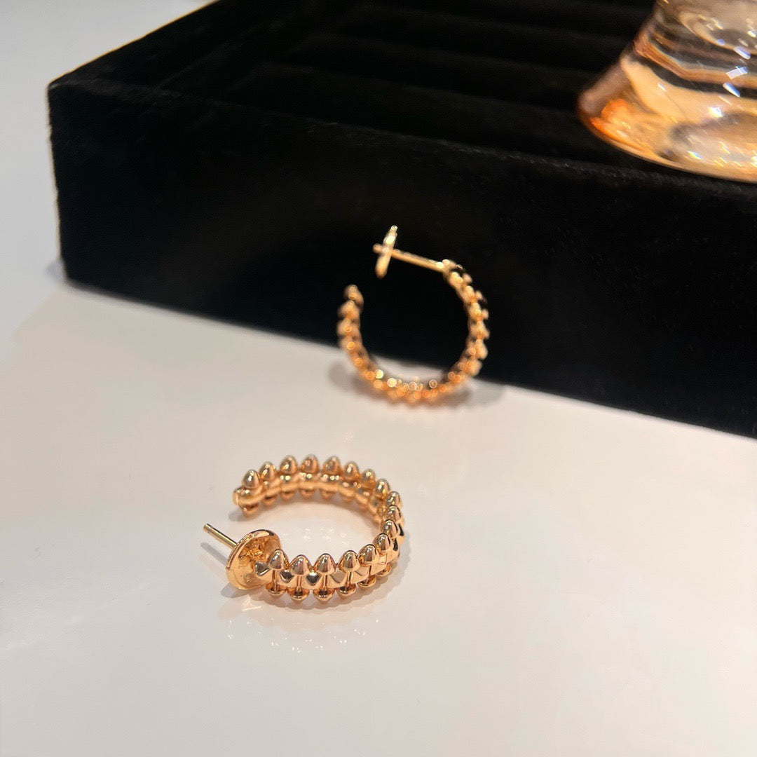 [BIJOUX]CLASH SMALL HOOP EARRINGS