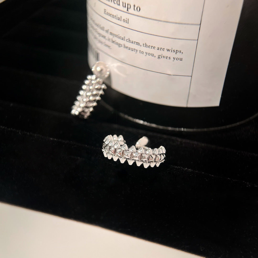 [BIJOUX]CLASH SMALL HOOP EARRINGS