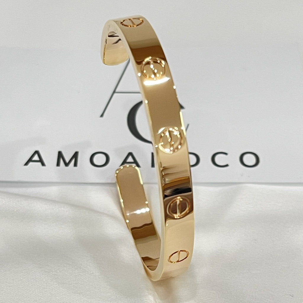 [BIJOUX]LOVE BRACELET 6.1MM OPEN CUFF