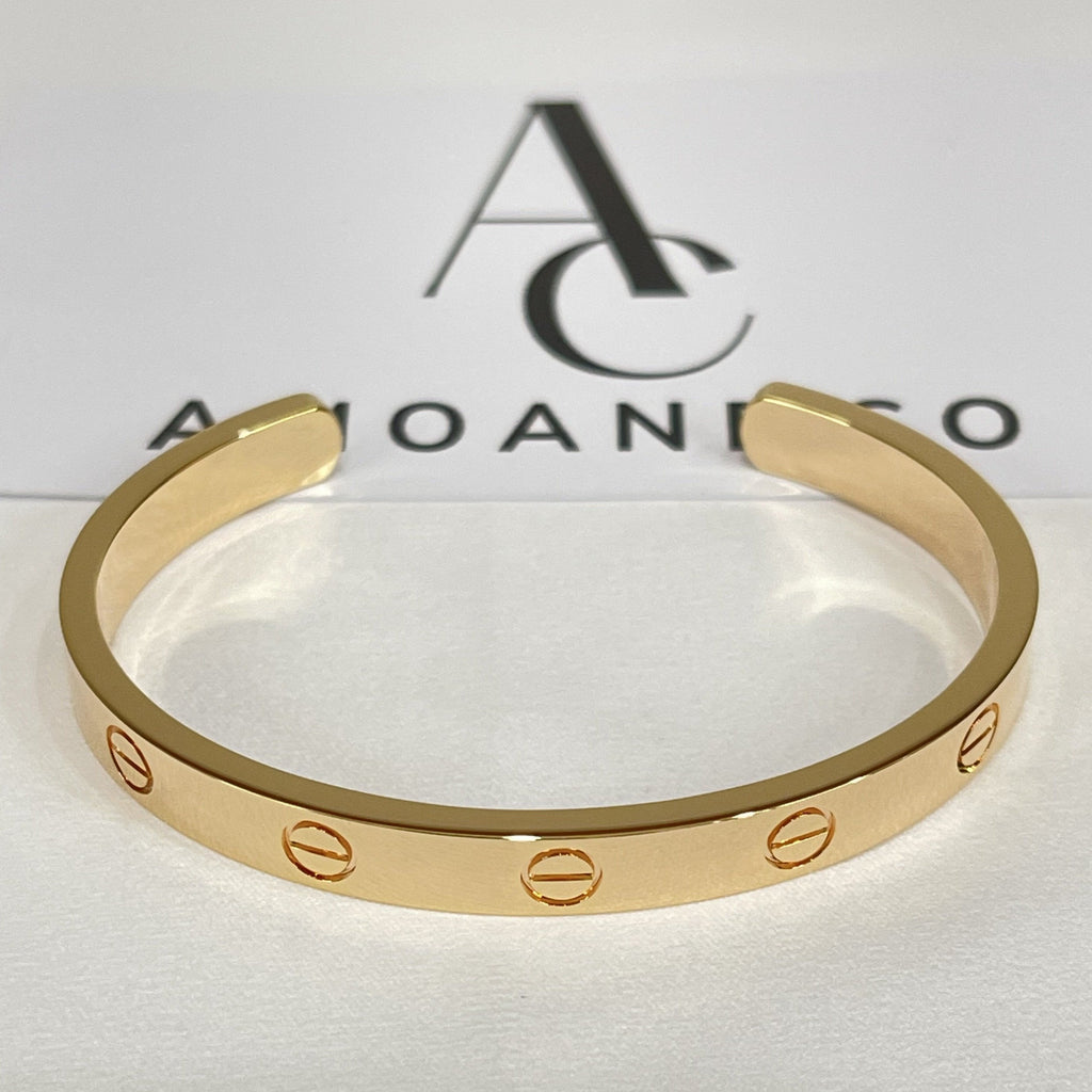 [BIJOUX]LOVE BRACELET 6.1MM OPEN CUFF