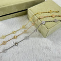 [BIJOUX]CLOVER 6 MOTIF DIAMOND LASER BRACELET