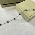 [Topon]CLOVER 6 MOTIF MALACHITE BRACELET