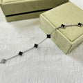 [Topon]CLOVER 6 MOTIF  ONYXS BRACELET