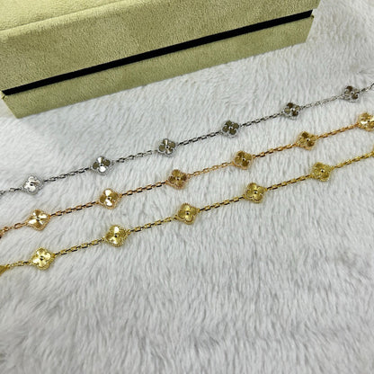 [BIJOUX]CLOVER 6 MOTIF DIAMOND BRACELET