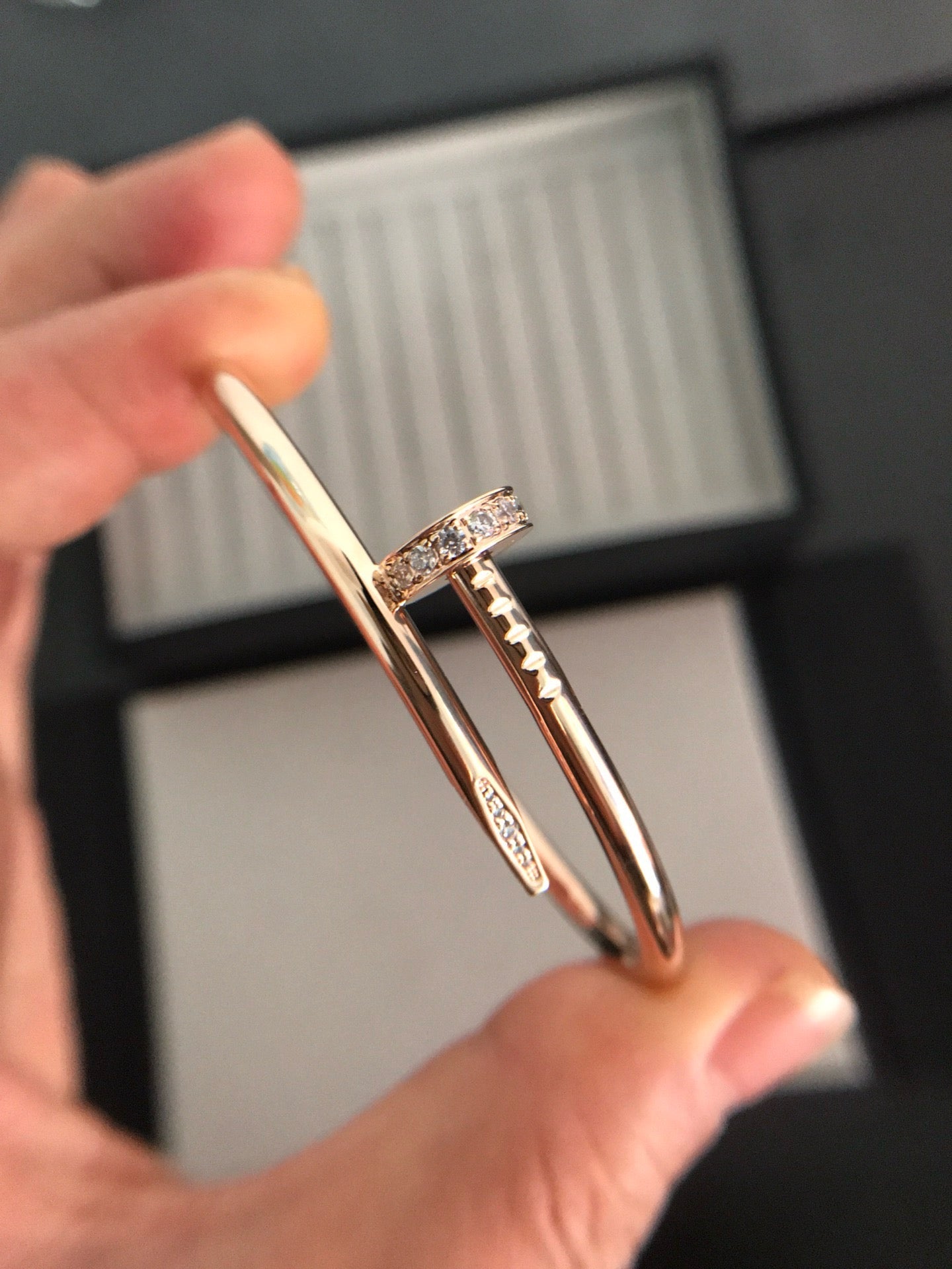 [BIJOUX]JUSTE BRACELET 3.5MM DIAMANTS