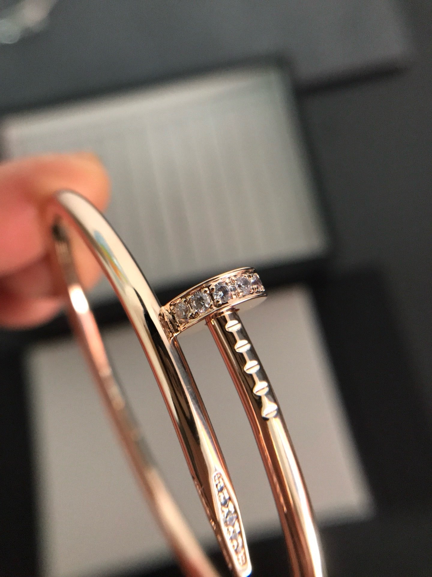 [BIJOUX]JUSTE BRACELET 3.5MM DIAMANTS