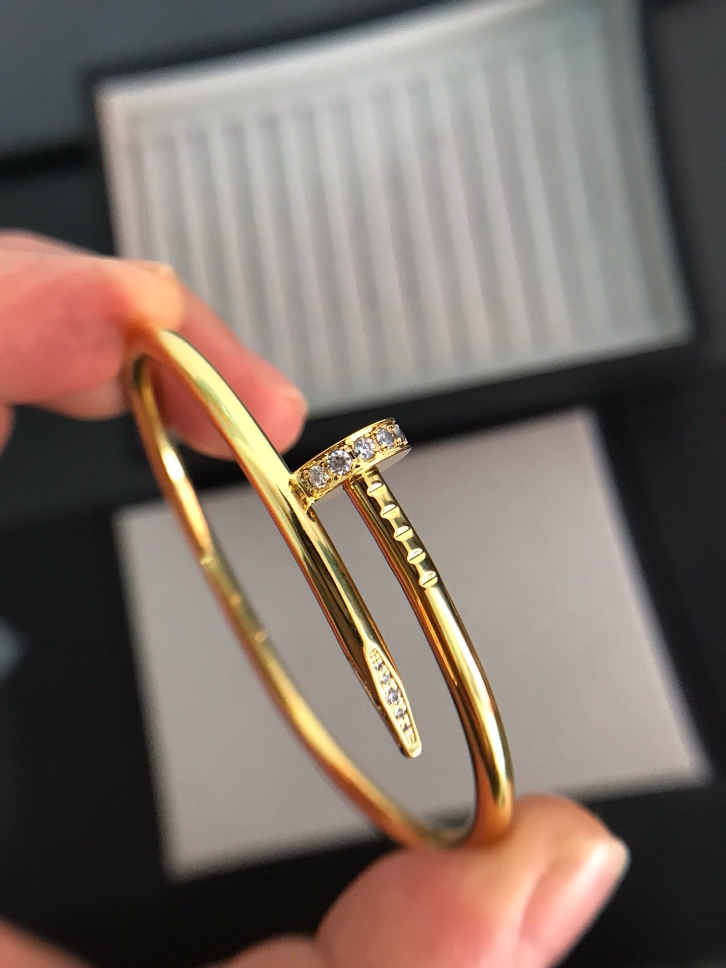 [BIJOUX]JUSTE BRACELET 3.5MM DIAMANTS