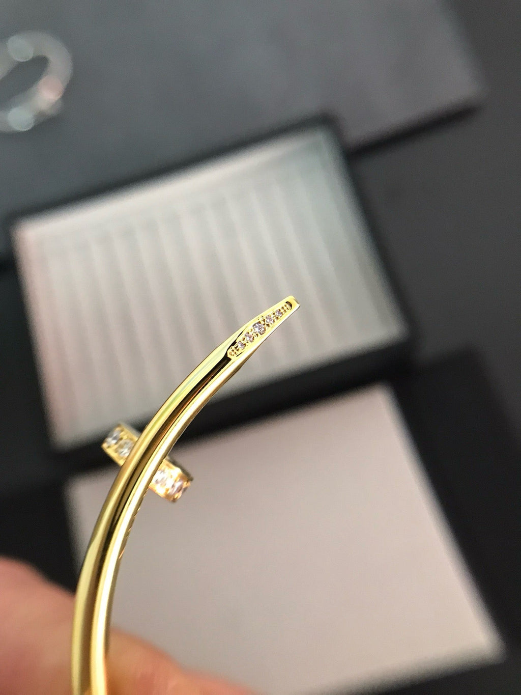 [BIJOUX]JUSTE BRACELET 3.5MM DIAMANTS