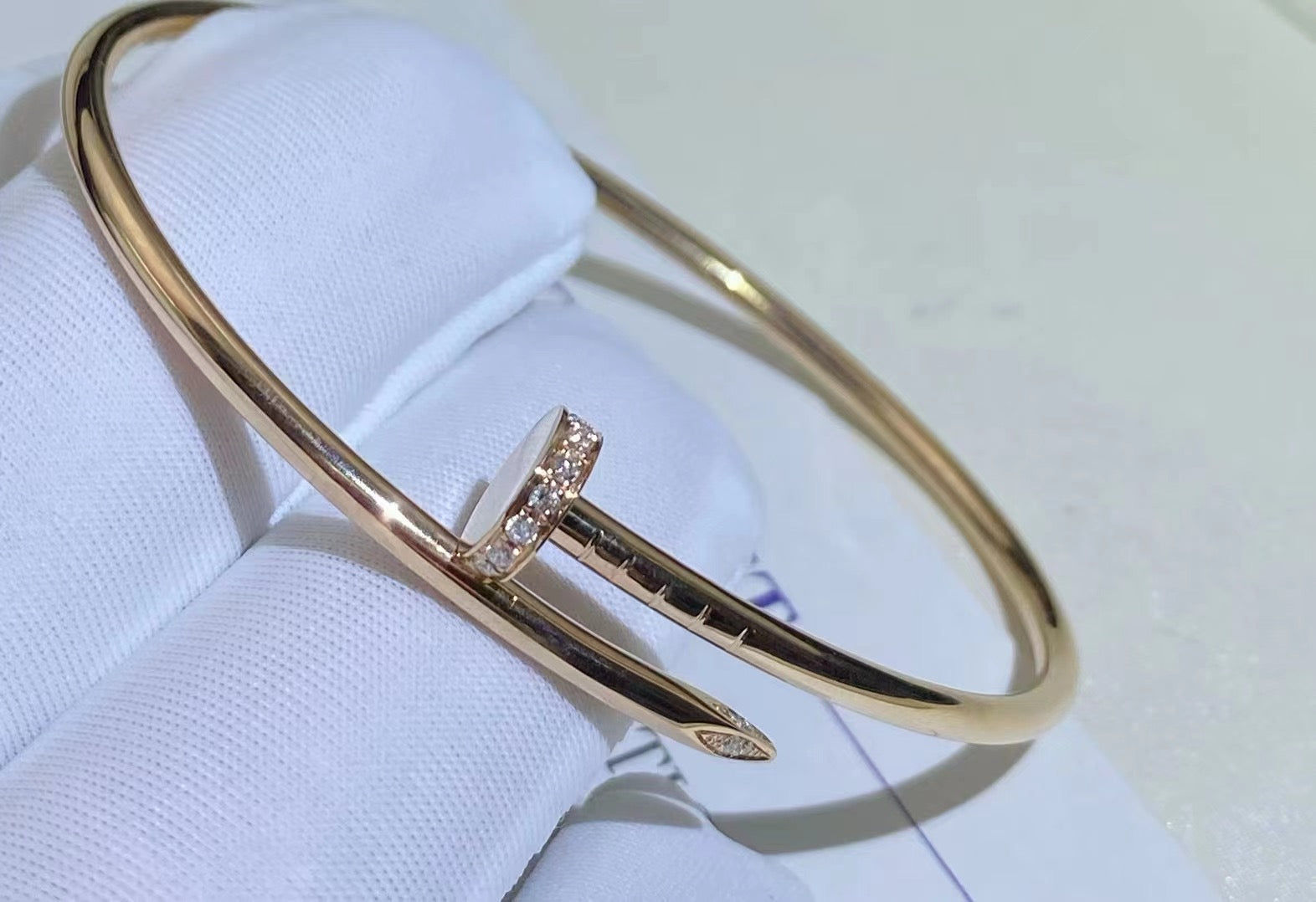 [BIJOUX]JUSTE BRACELET 2.5MM DIAMANTS