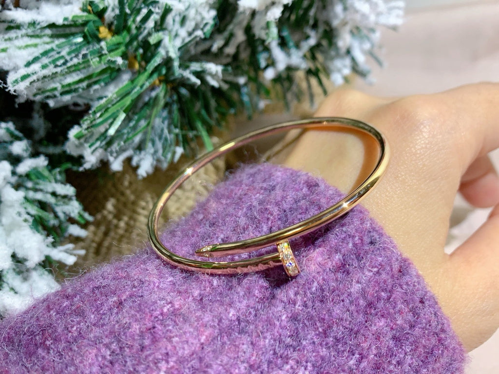 [BIJOUX]JUSTE BRACELET 2.5MM DIAMANTS