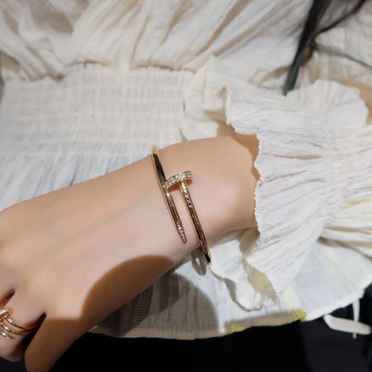 [BIJOUX]JUSTE BRACELET 3.5MM DIAMANTS