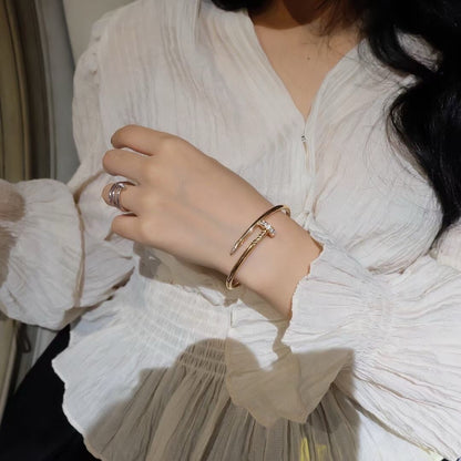 [BIJOUX]JUSTE BRACELET 3.5MM DIAMANTS