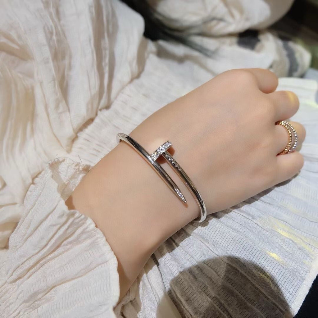 [BIJOUX]JUSTE BRACELET 3.5MM DIAMANTS