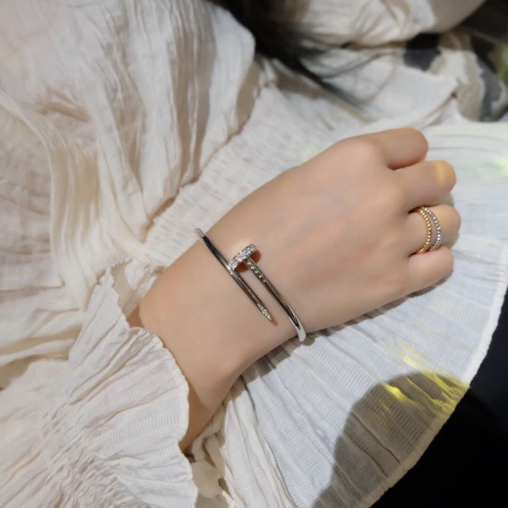 [BIJOUX]JUSTE BRACELET 3.5MM DIAMANTS