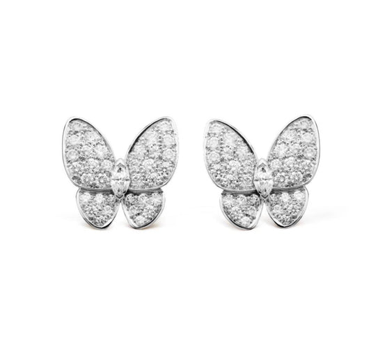[BIJOUX]BUTTERFLY ALL DIAMOND EARRINGS