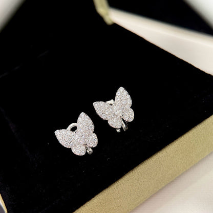 [BIJOUX]BUTTERFLY ALL DIAMOND EARRINGS