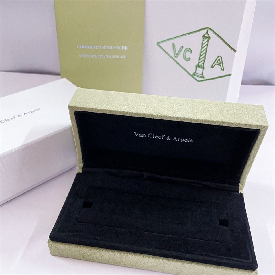 [BIJOUX]Coffret Cadeau Bague Collier Bracelet Trèfle Van Cleef & Arpels