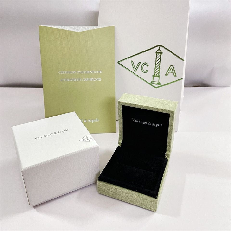 [BIJOUX]Coffret Cadeau Bague Collier Bracelet Trèfle Van Cleef & Arpels