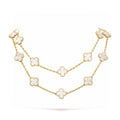 [Topon]CLOVER 20 MOTIFS WHITE MOP NECKLACE