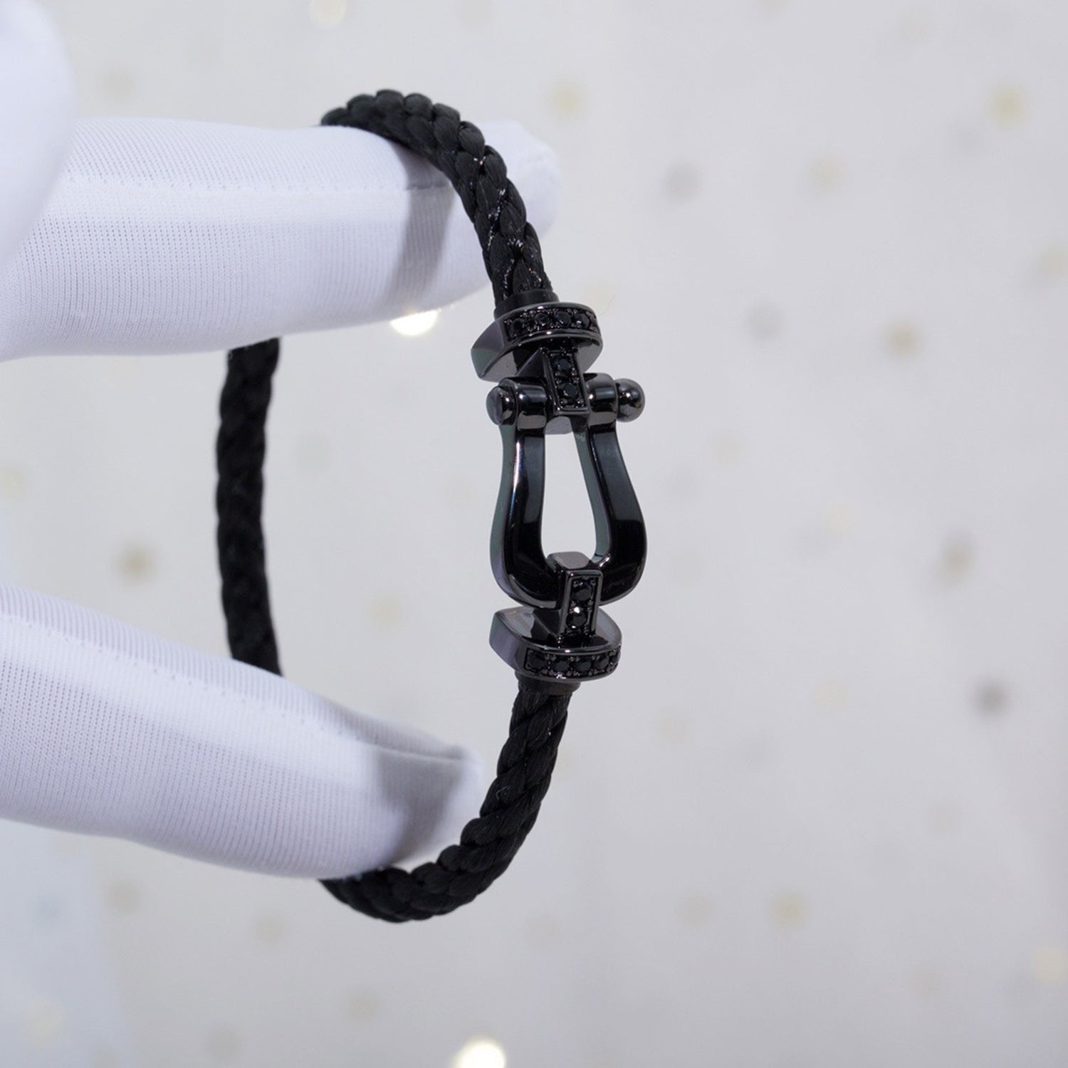 [BIJOUX]BRACELET FORCE LARGE SERIES FER A CHEVAL SAMOURAÏ NOIR