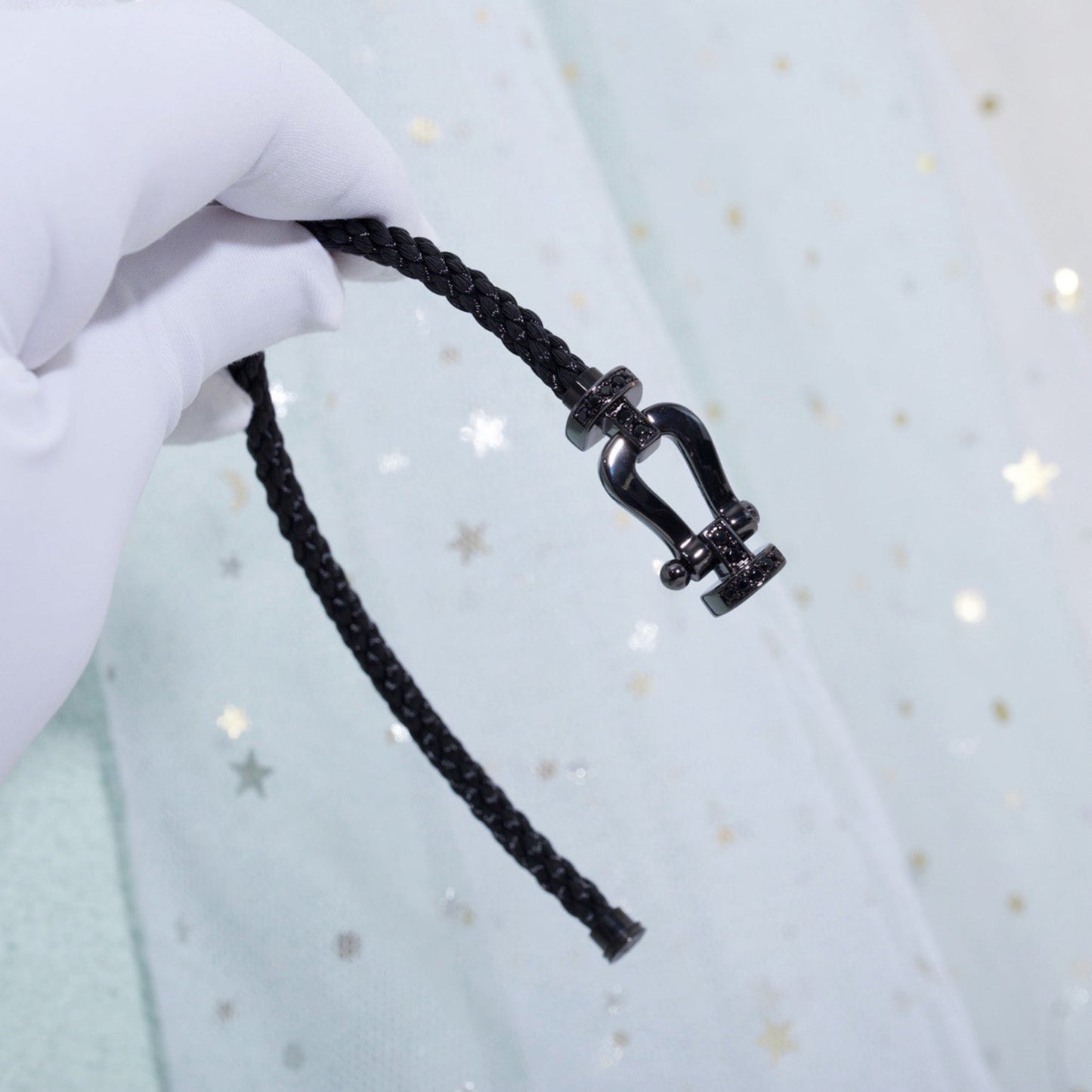 [BIJOUX]FORCE ラージシリーズ ホースシュー ブラック サムライ ブレスレット