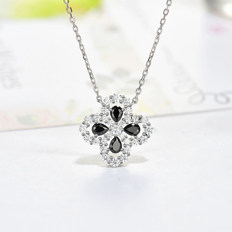 [BIJOUX]LOOP NECKLACE FULL MOTIF DIAMOND 16MM MULTIPLE COLORS