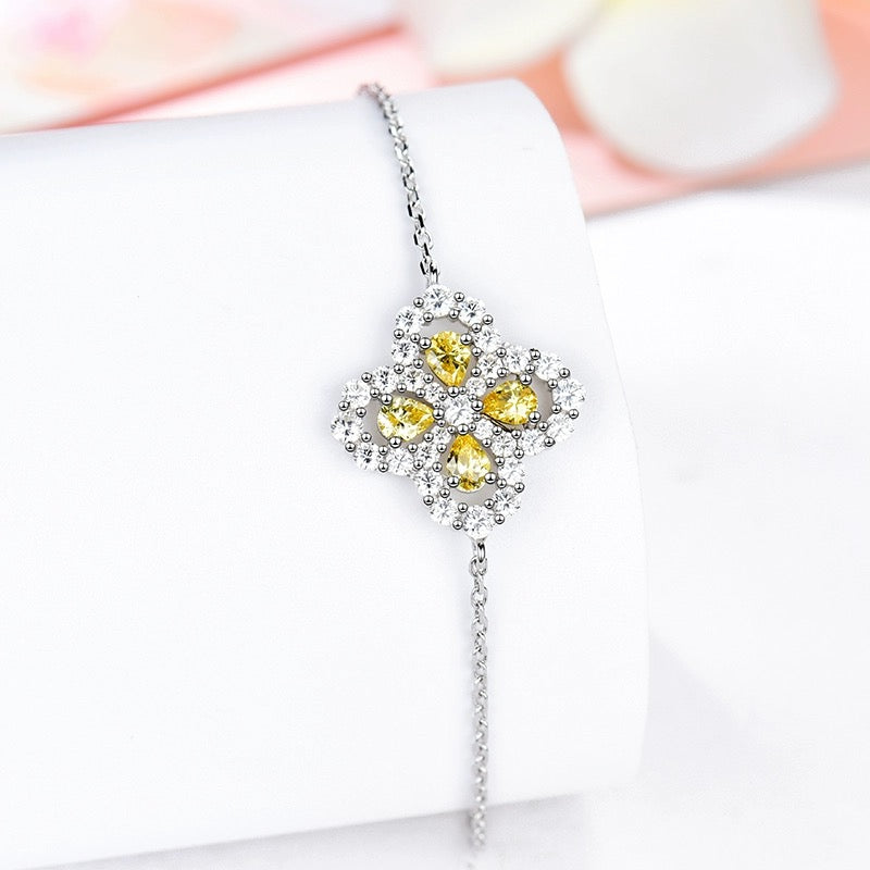 [BIJOUX]LOOP BRACELET FULL MOTIF DIAMOND 16MM SILVE