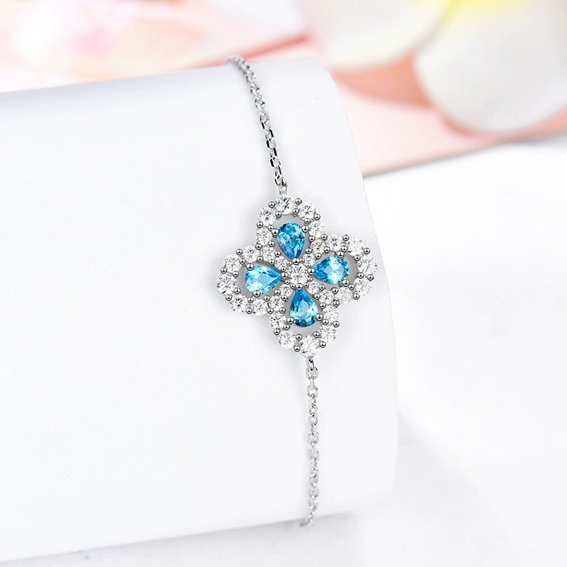 [BIJOUX]LOOP BRACELET FULL MOTIF DIAMOND 16MM SILVE