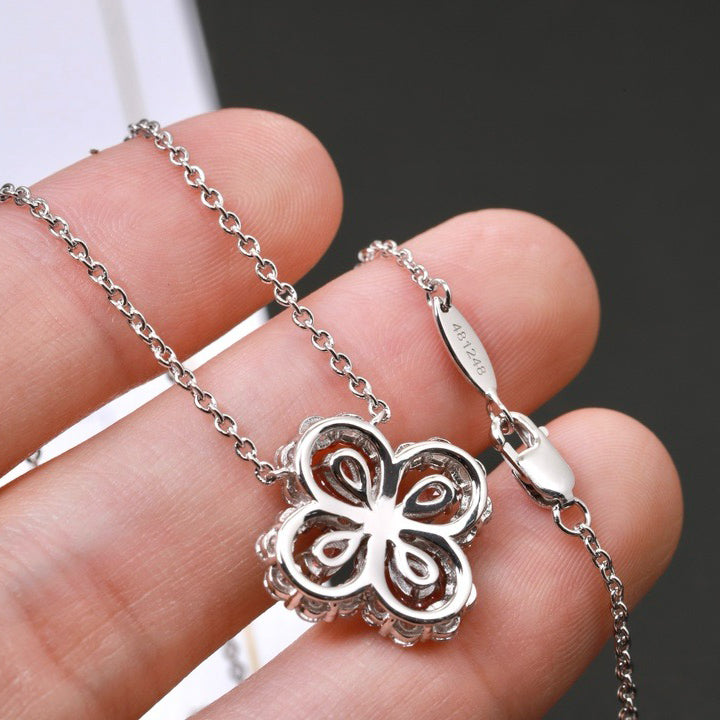 [BIJOUX]LOOP NECKLACE FULL MOTIF DIAMOND 16MM MULTIPLE COLORS