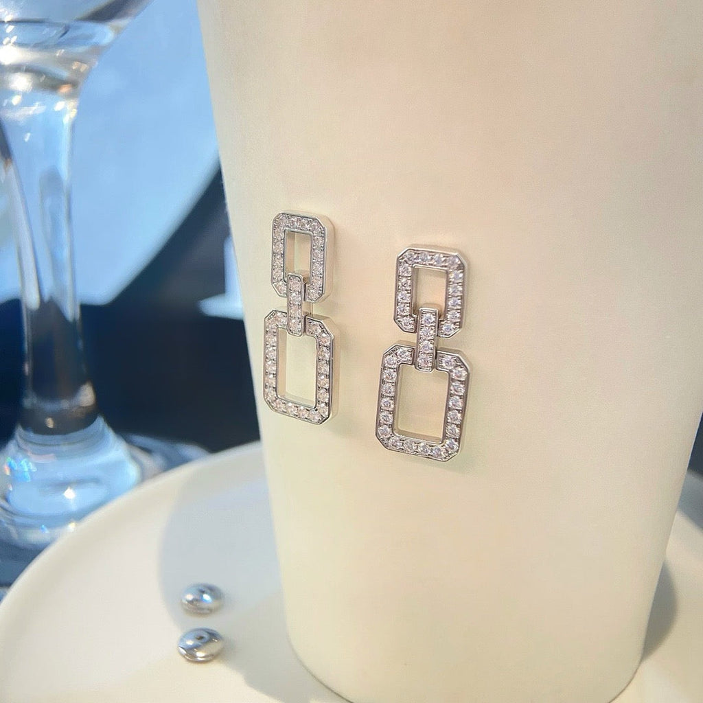 [BIJOUX]リンクス ミディアム イヤリング ダイヤモンド