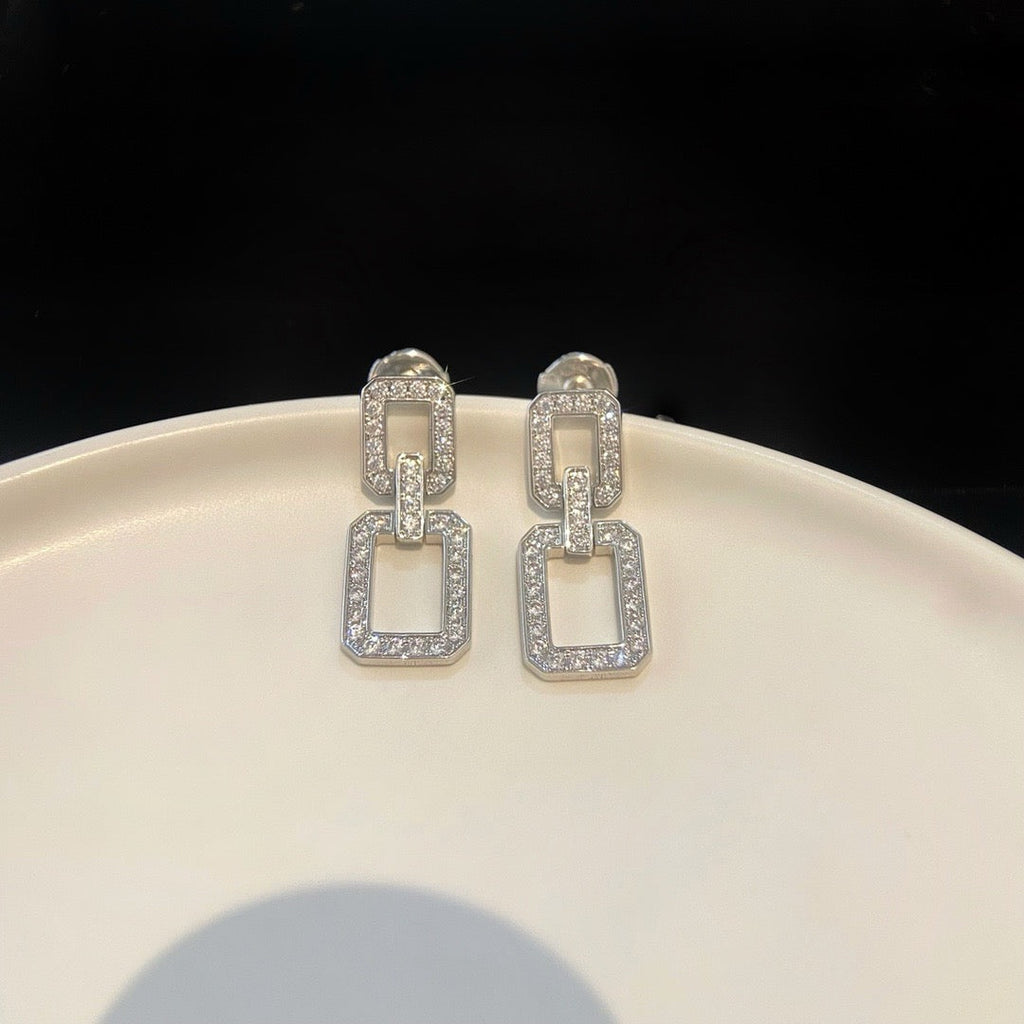 [BIJOUX]リンクス ミディアム イヤリング ダイヤモンド