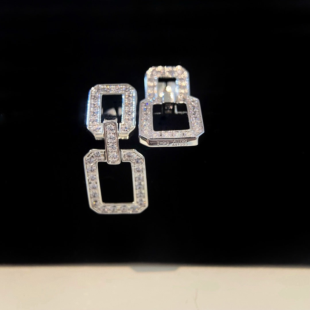 [BIJOUX]リンクス ミディアム イヤリング ダイヤモンド