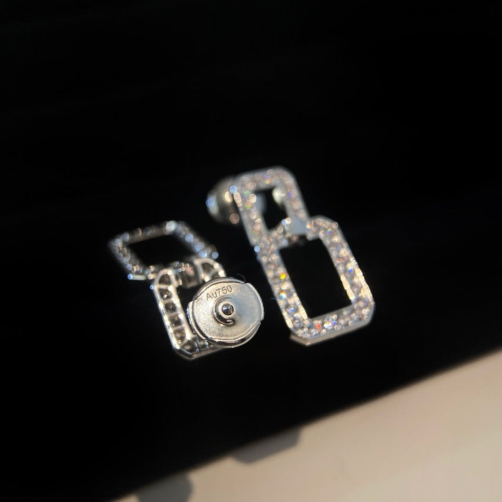[BIJOUX]リンクス ミディアム イヤリング ダイヤモンド