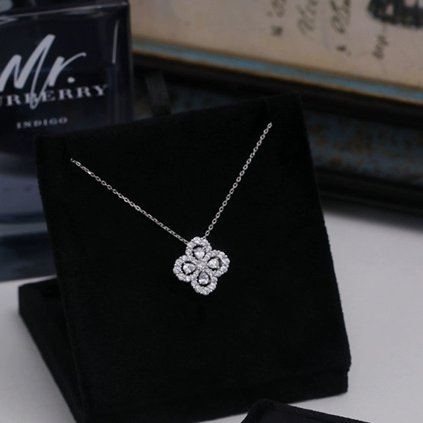[BIJOUX]LOOP NECKLACE FULL MOTIF DIAMOND COMBINATION