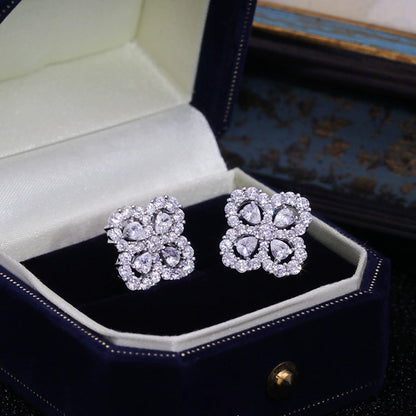 [BIJOUX]LOOP NECKLACE FULL MOTIF DIAMOND COMBINATION