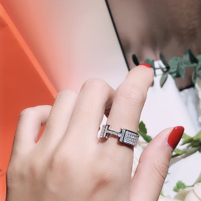 [BIJOUX]H RING FULL DIAMOND