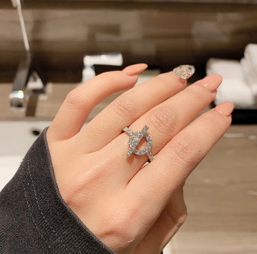 [BIJOUX]ECHAPPEE RING SILVER DIAMOND