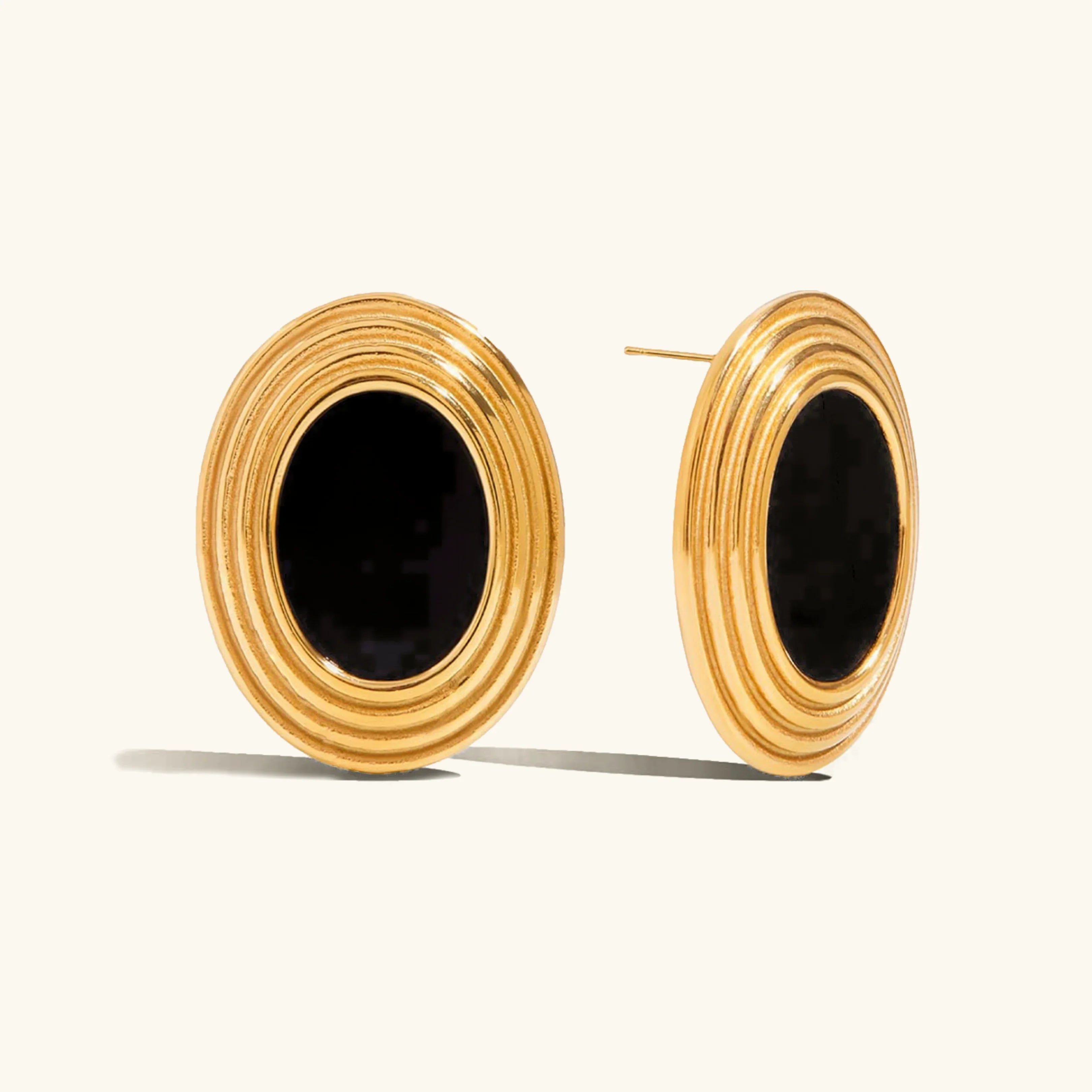 [Topon]Ruthie Gold Enamel Earrings