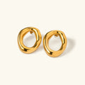 [Topon]Raquel Open Oval Earrings